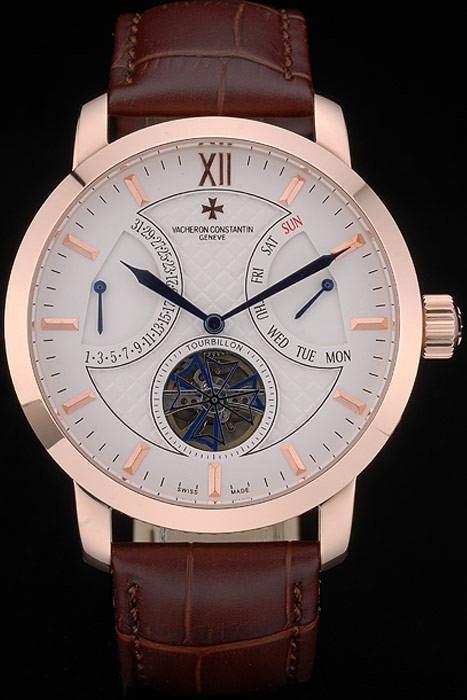 Vacheron Constantin Luxury Leather Replique Montre 80226