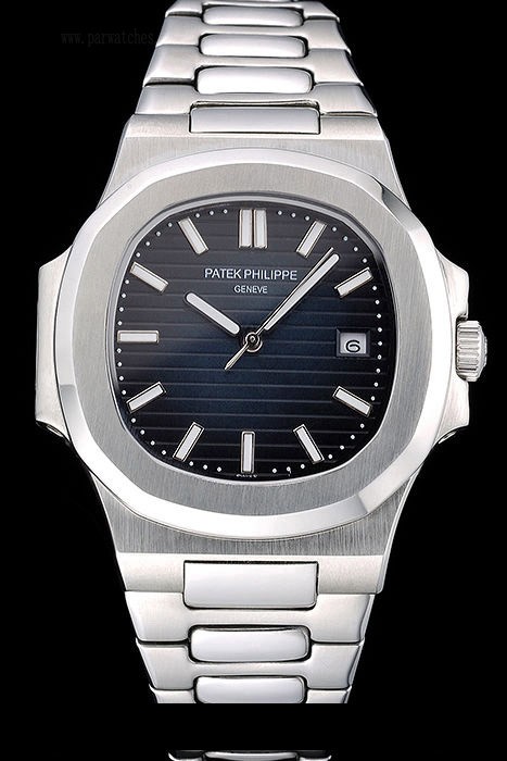 Replique Patek Philippe Nautilus Blue Dial Stainless Steel Case En60646