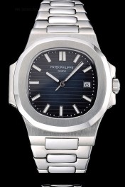 Replique Patek Philippe Nautilus Blue Dial Stainless Steel Case En60646