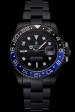 Rolex Gmt Master Replique Montre Black Dial Blue And Black Bezel Black Pvd Case And Bracelet Pant122009